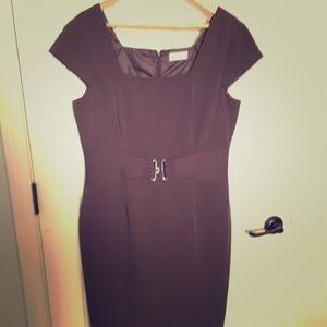 Women’s Calvin Klein belted brown dress size 10